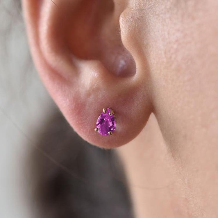 Náušnice so zafírmi 13894