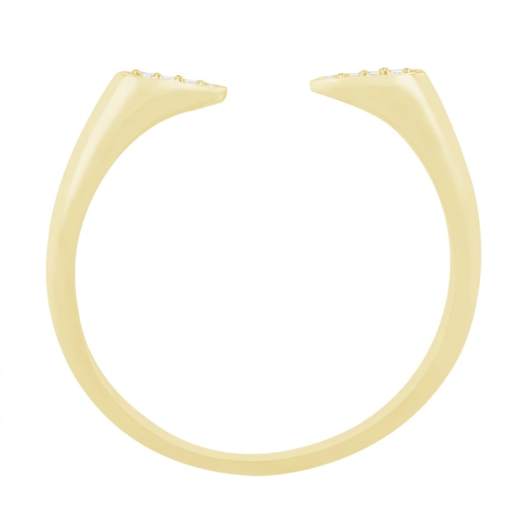 Netradiční prsteň s šestmi diamantmi zo zlata 83043