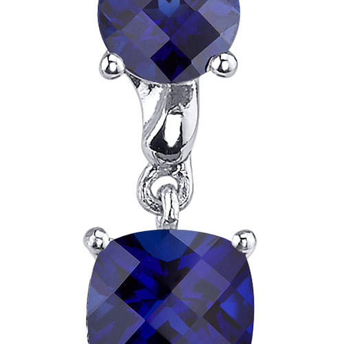 Zafírové náušnice zo striebra 2758