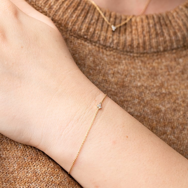 Kolekcia minimalistických šperkov s tromi lab-grown diamantmi Milton 147691