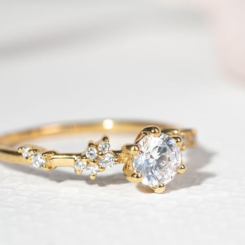 Romantický zásnubný prsteň s diamantmi Therese