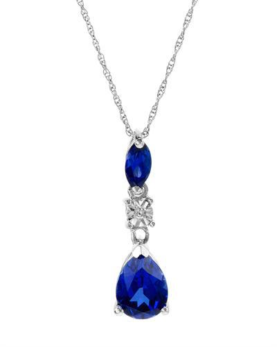 Zafírový náhrdelník s diamantom