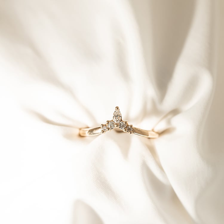 Vykrojená obrúčka s diamantmi Colette 119840