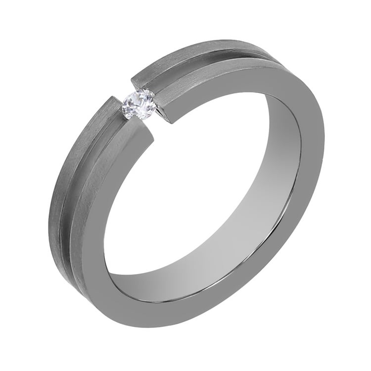 Titanové snubné prstene s diamantom Markus 107708