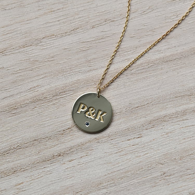 Náhrdelník s iniciály podle vašej voľby 41890