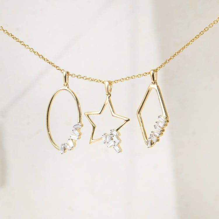 Zlatý prívesok s lab-grown diamantom 164949