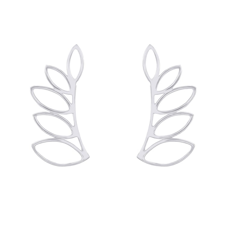 Stříbrné náušnice ear climber