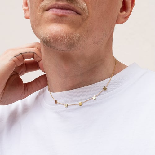 Strieborný náhrdelník s hviezdami Malý princ