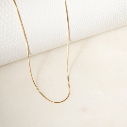 Snake retiazka 45 cm z 14k žltého zlata