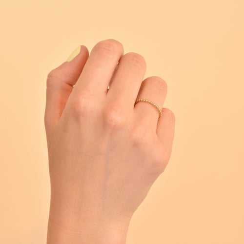 Minimalistický guličkový prsteň Zakir