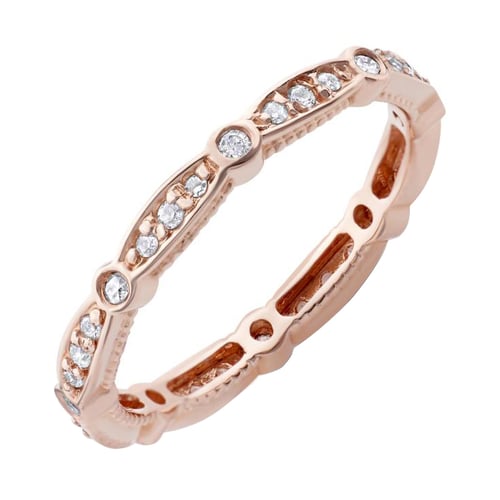 Nežný eternity prsteň s lab-grown diamantmi Frost