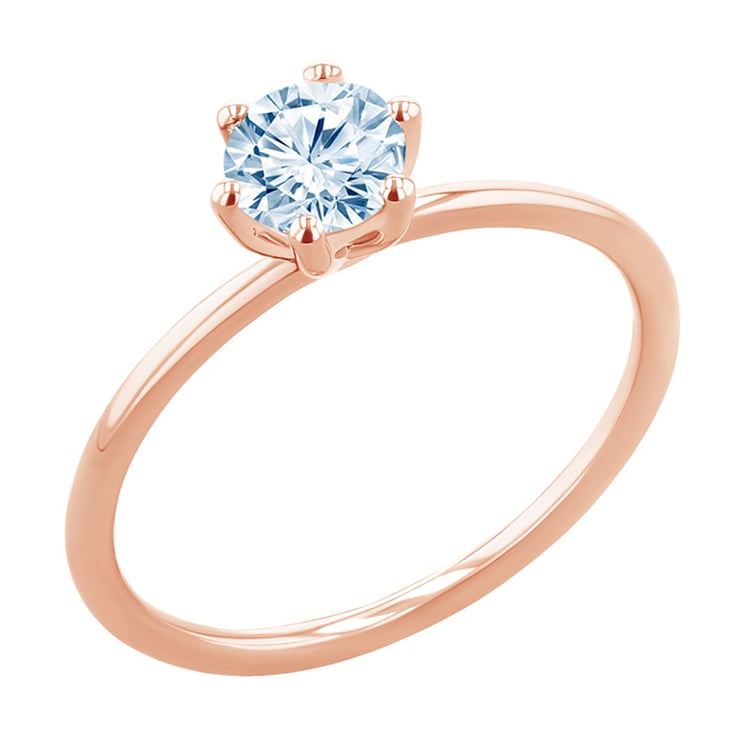 Zásnubný prsteň s akvamarínom Birdie 151025