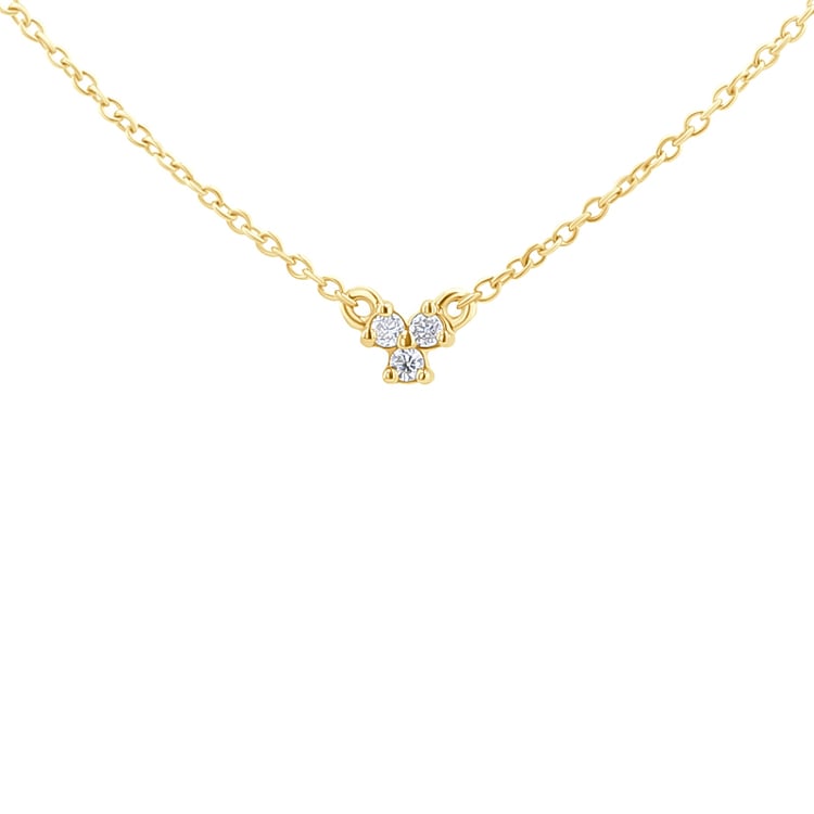 Náhrdelník s tromi lab-grown diamantmi Amine 131100