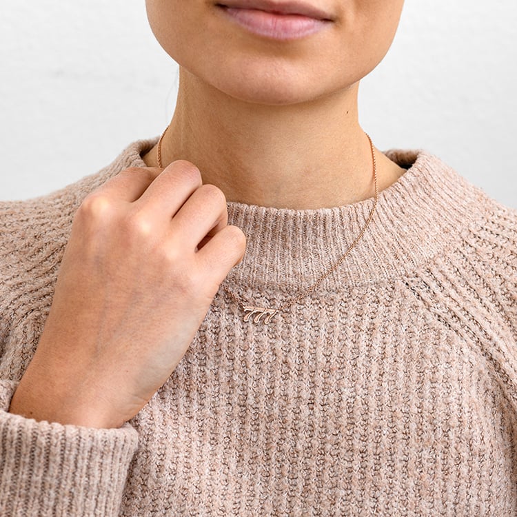 Náhrdelník s diamantom Anjelské čísla 133265