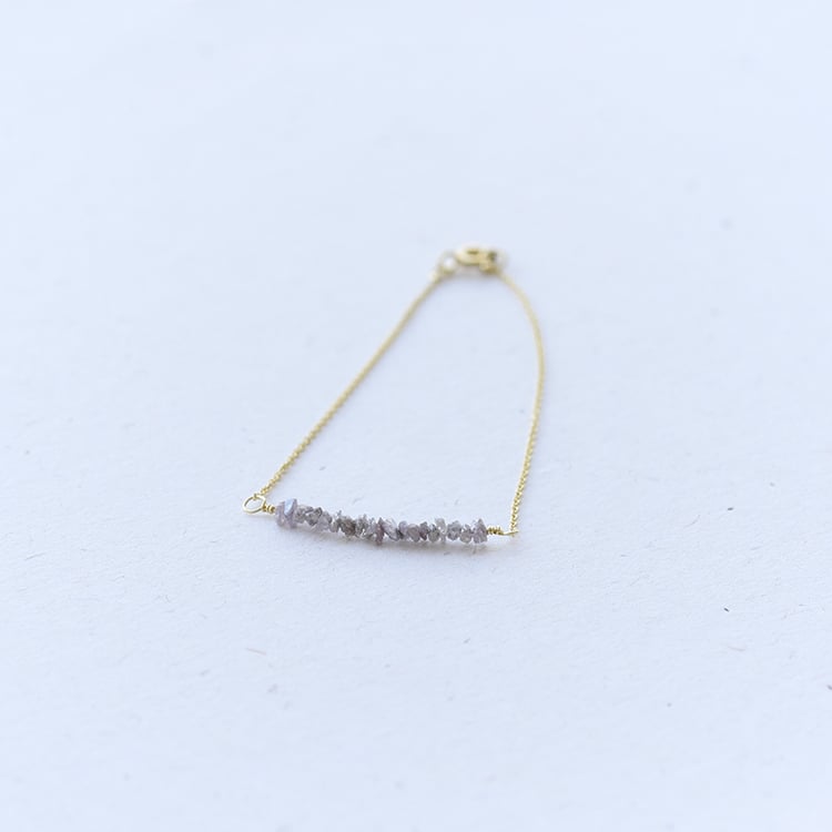 Náramok s ružovými diamantmi ze zlata 69514