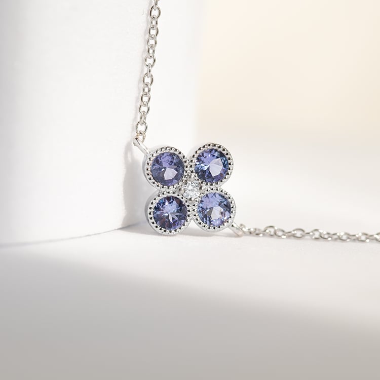 Tanzanitový náramok s diamantom Reith 144263