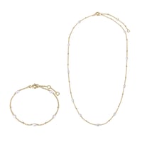 Strieborná kolekcia s perlami Marcye