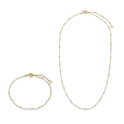 Strieborná kolekcia s perlami Marcye