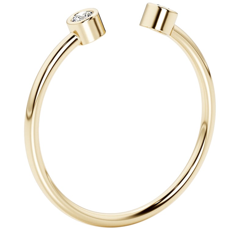 Prsteň s neuzavretou obrúčkou a lab-grown diamanty Orion 139631