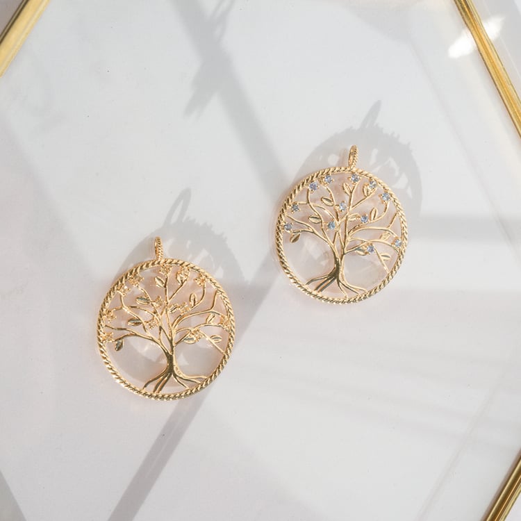 Strieborný tanzanitový prívesok v tvare stromu života Hurley 118621