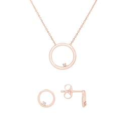 Zlatý set karma náušníc a náhrdelníka s diamantmi Lothar