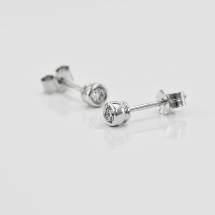 Náušnice s diamantmi 18556