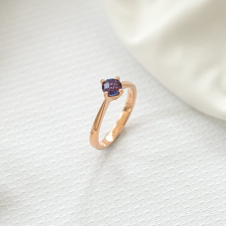 Solitaire prsteň s alexandritom Maya 125648