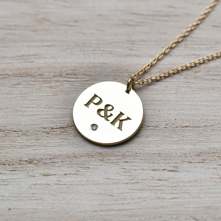 Zlatý prívěsok s gravírom 41891