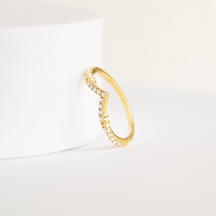 Vykrojený eternity prsteň s lab-grown diamantmi Cathal 142679