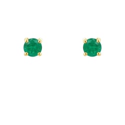 Náušnice so smaragdmi s výberom veľkosti Dalia