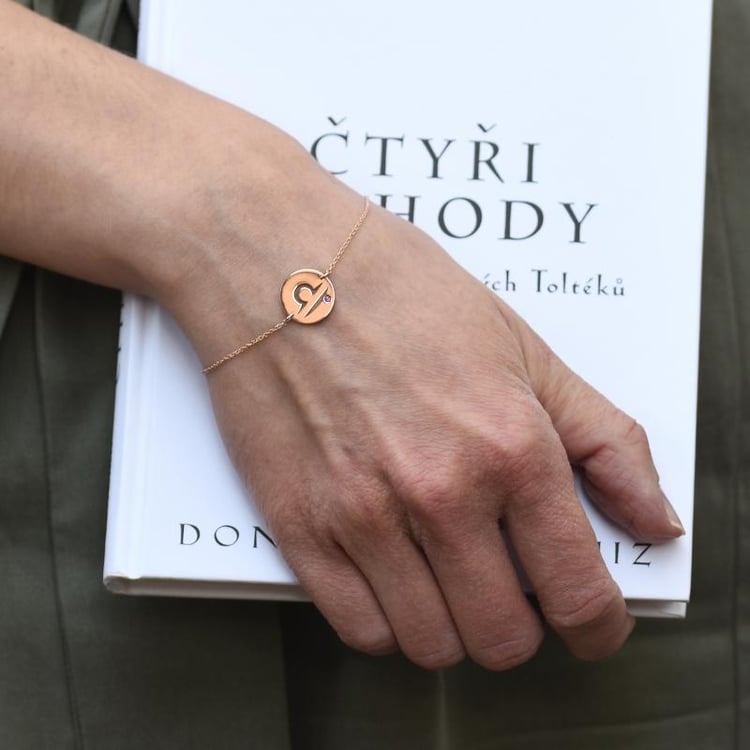 Náramok so znamením a turmalínom 47605