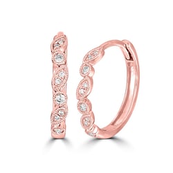 Kruhové náušnice s diamantmi Sprita