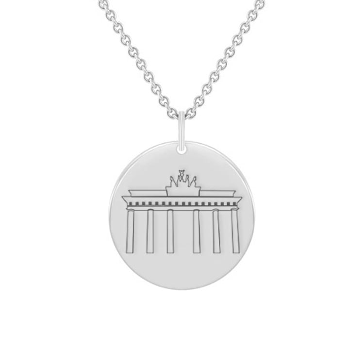 Personalizovaný strieborný prívesok Brandenburská brána