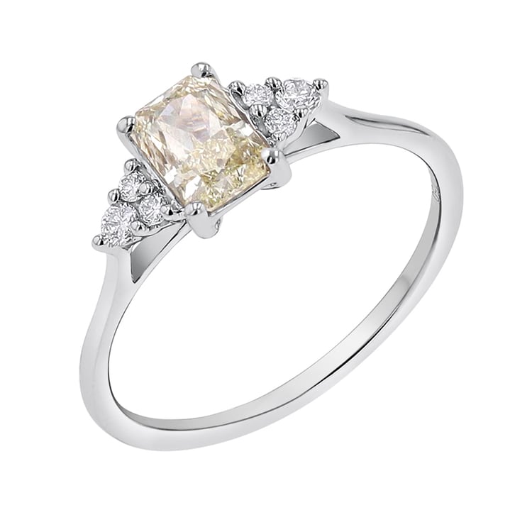 Zlatý zásnubný prsteň s 0.60ct GIA certifikovaným diamantom Rhea