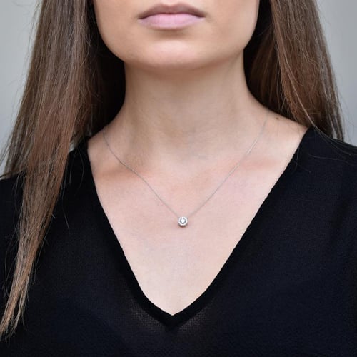 Halo prívesok s diamantmi Usara