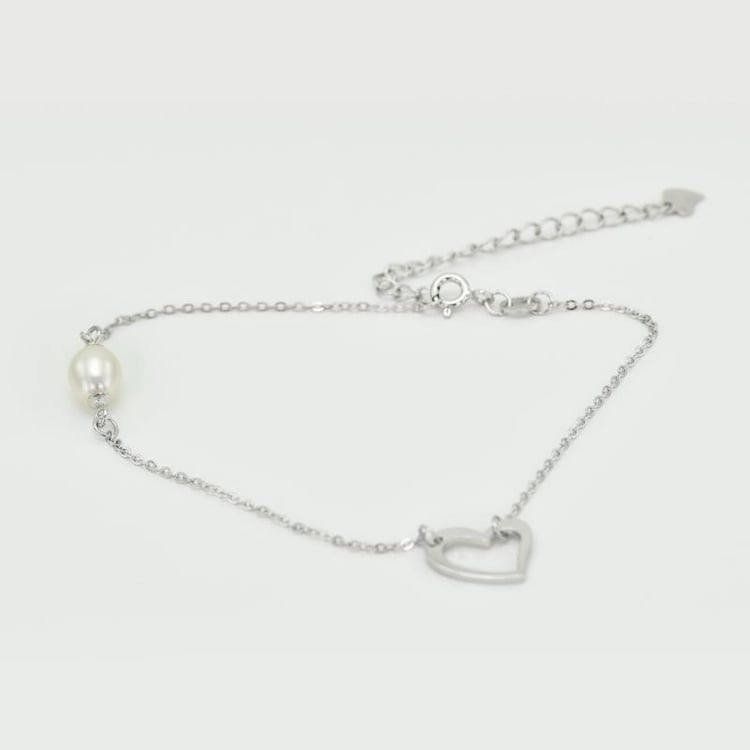 Náramok s perlou a srdcom 15335