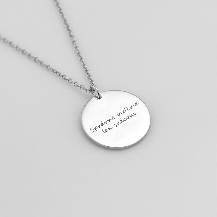 Prívesok Malý princ s líškou a gravírom zo striebra 115167