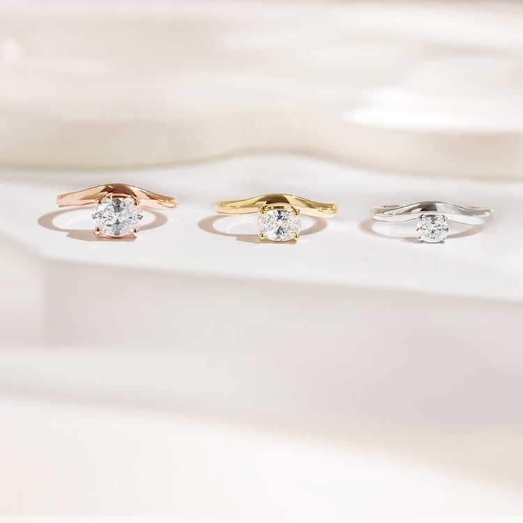 Prsteň s oválnym diamantom 154824