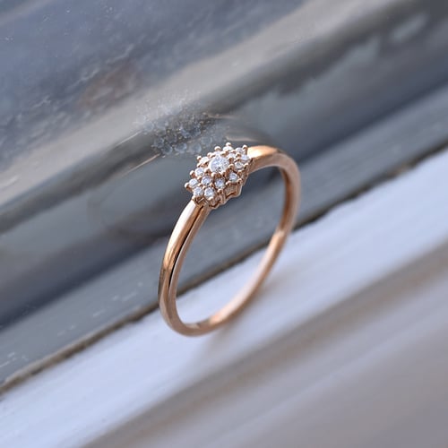 Elegantný diamantový prsteň Aubert