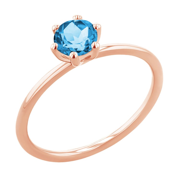 Zásnubný prsteň so švajčiarskym topazom Birdie 151031