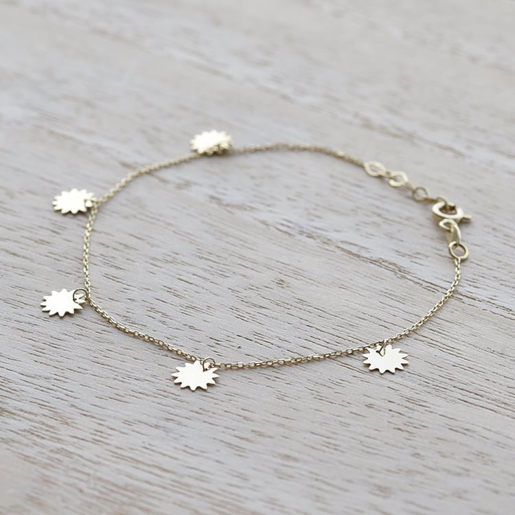 Jemný zlatý náramok 67714