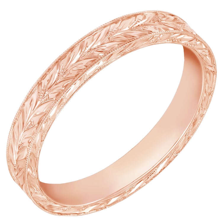 Romantická vintage obrúčka s gravírom 48526