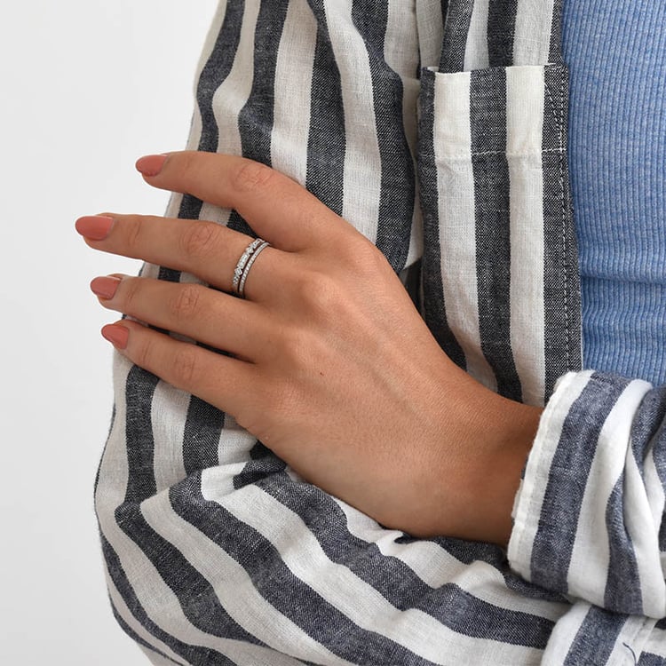 Trendy zlatý prsteň s lab-grown diamantmi Payton 101507