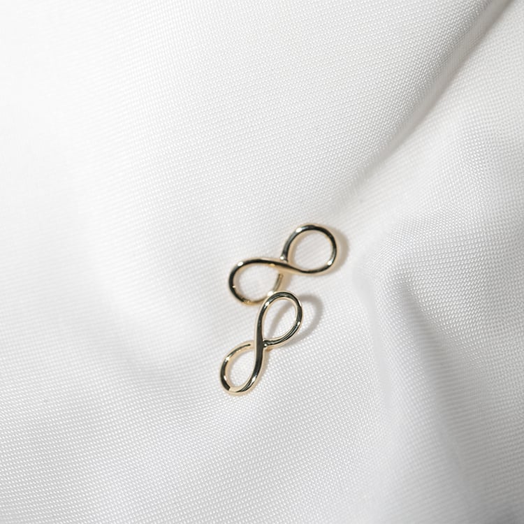 Náušnice s motívom nekonečna Infinity 131324