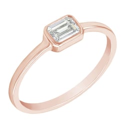 Zásnubný prsteň s emerald diamantom Simra