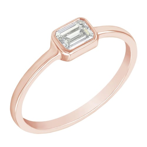 Zásnubný prsteň s emerald diamantom Simra