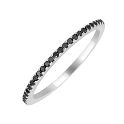 Eternity prsteň zo zlata s čiernymi diamantmi Gaia