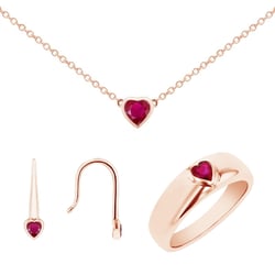 Rubínový set šperkov Roshni