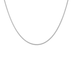 Jemná panzer retiazka 55 cm zo striebra