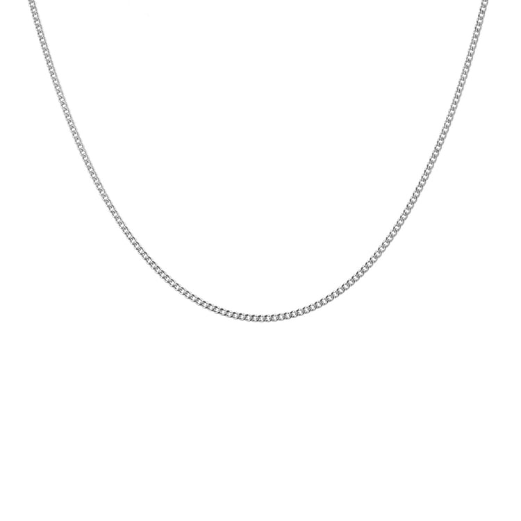 Jemná panzer retiazka 55 cm zo striebra